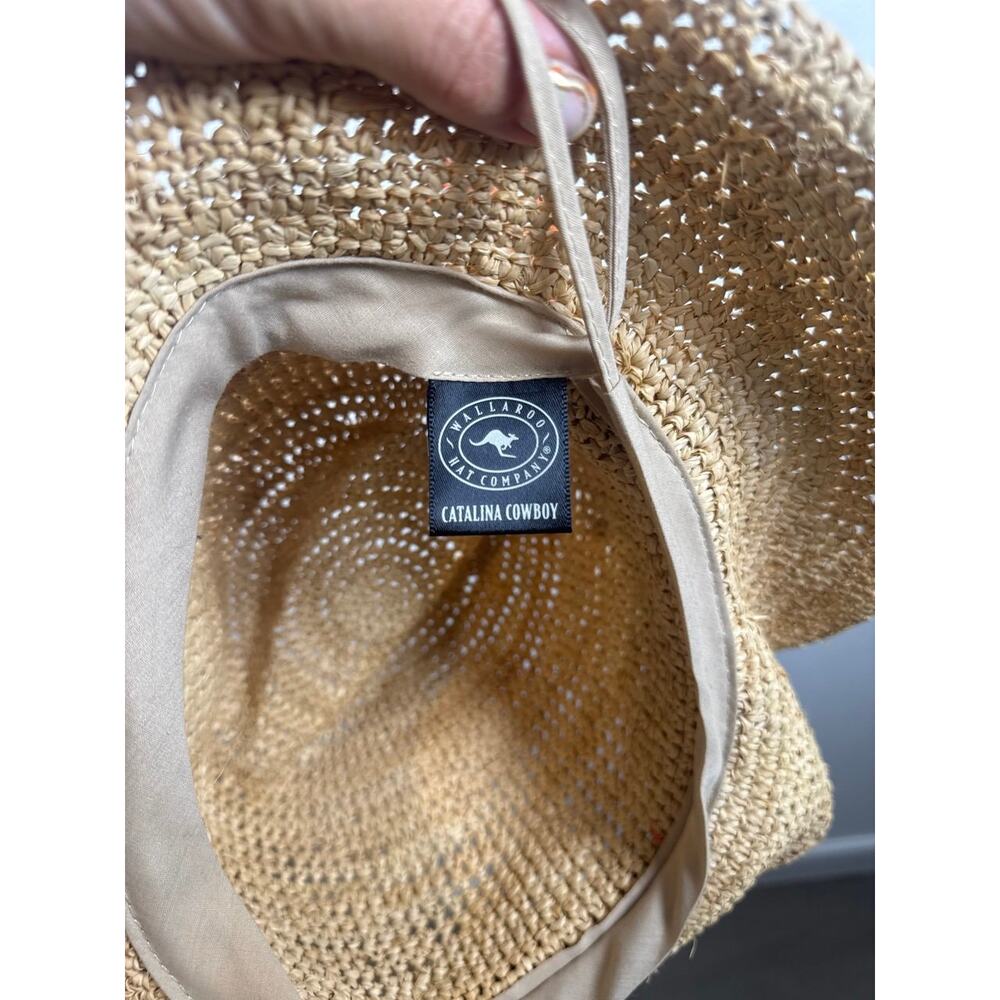 Wallaroo Catalina Cowboy Raffia Cowboy Hat - Natural - Picture 2 of 7